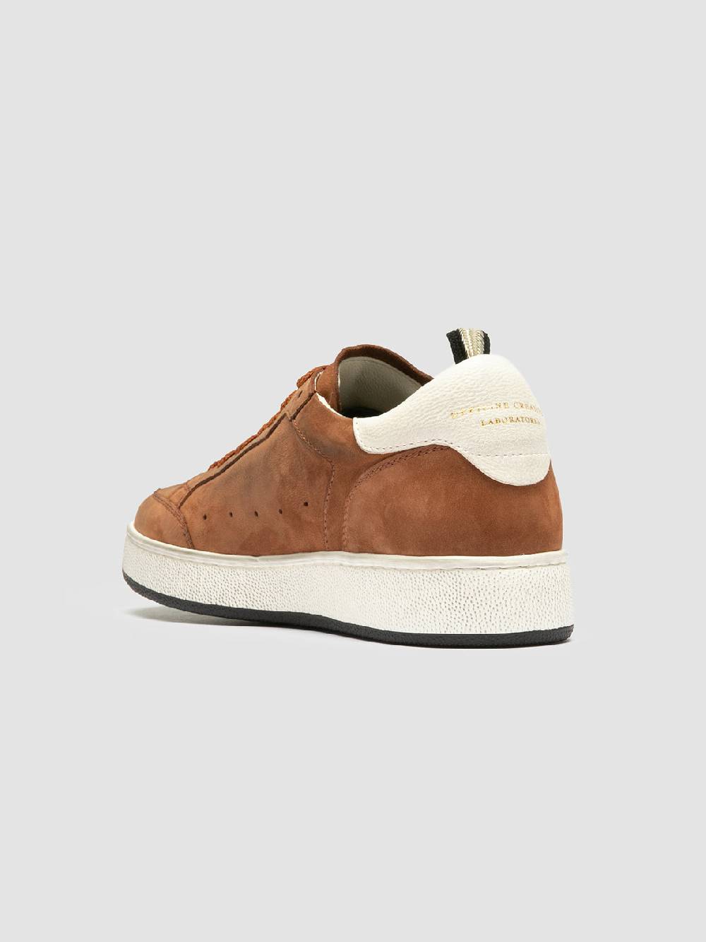 Officine Creative THE ANSWER 102 Sneaker Basse in Nabuk Marrone Outlet