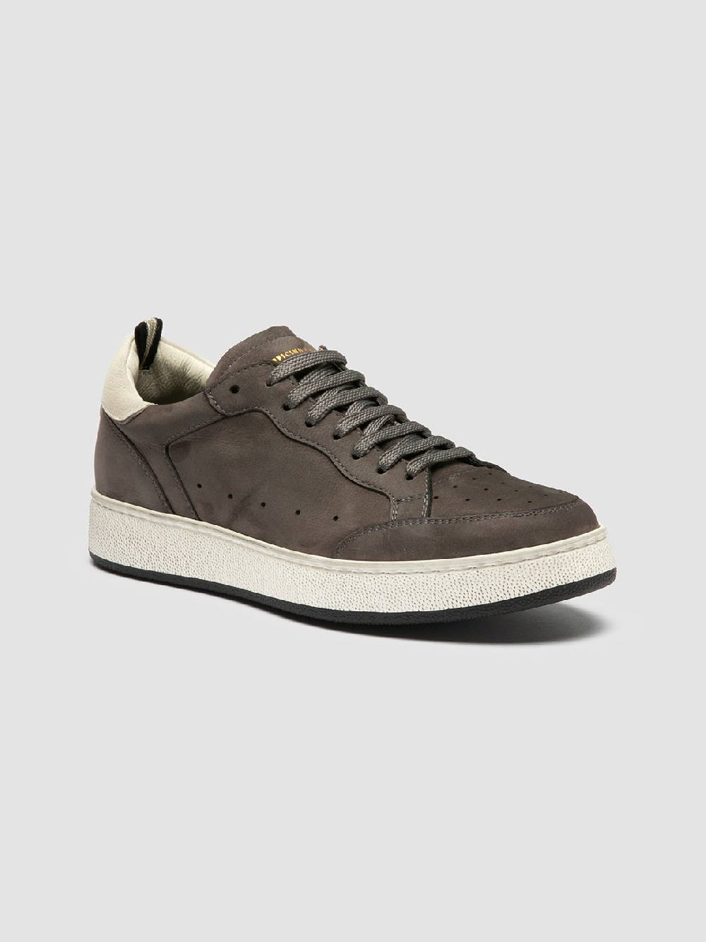 Officine Creative THE ANSWER 102 Sneaker Basse in Nabuk Grigio In Vendita