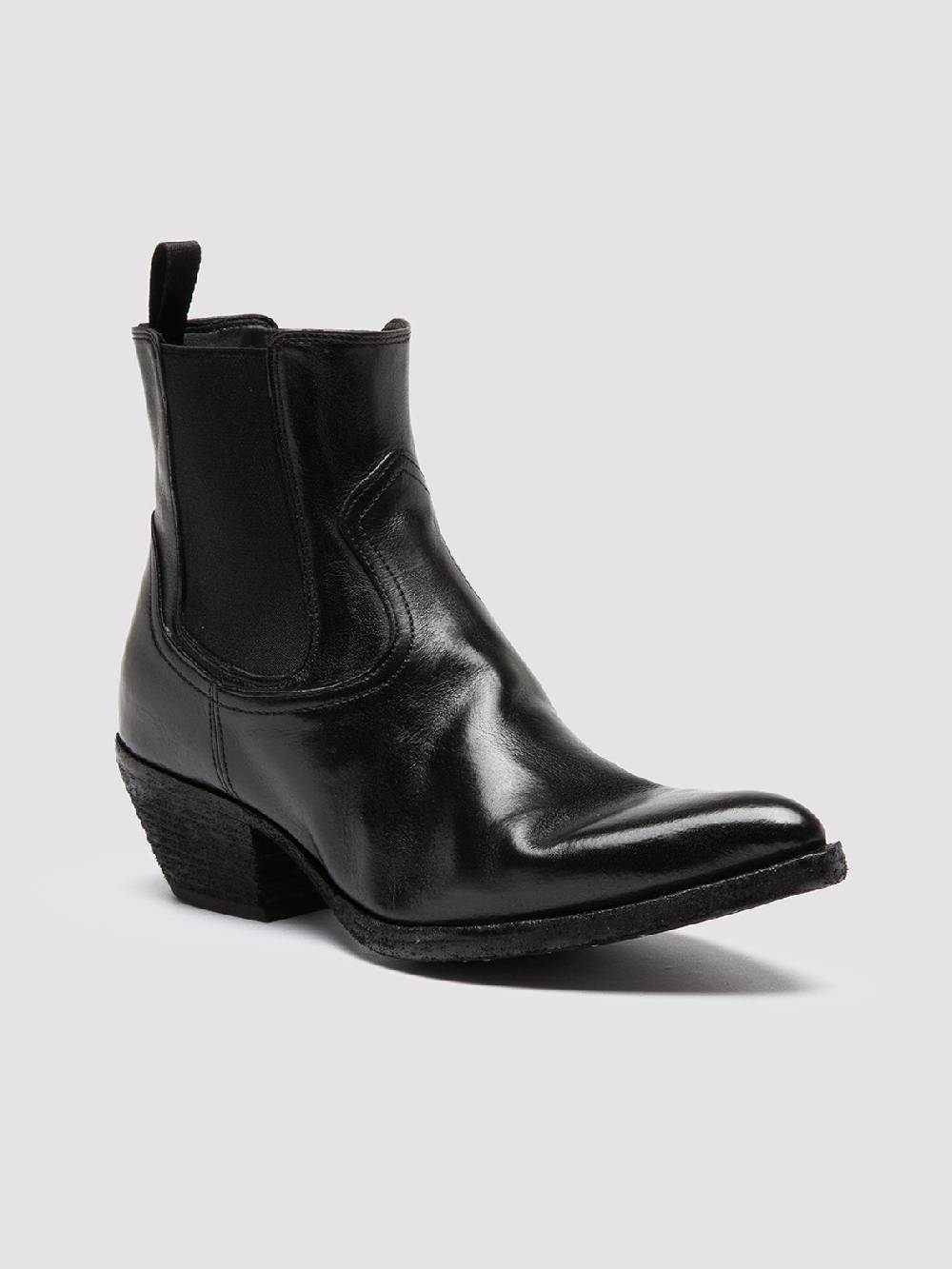 Officine Creative WANDA DD 102 Stivaletti Chelsea in Pelle Nera Hotsell