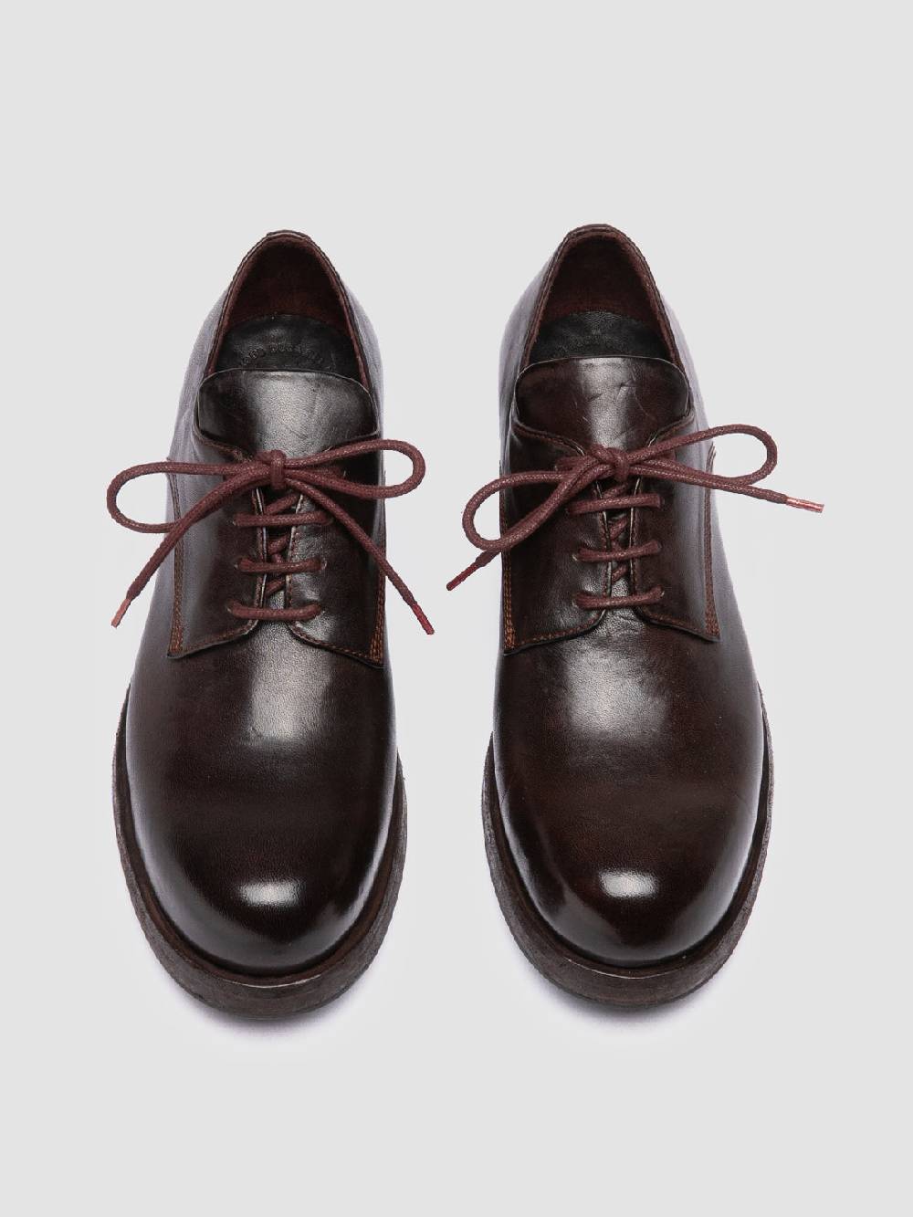 Officine Creative BULLA DD 301 Derby in Pelle Marrone Vendita Calda