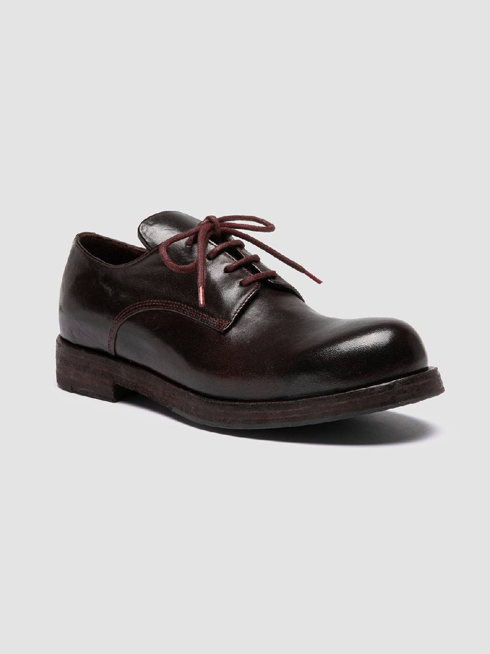 Officine Creative BULLA DD 301 Derby in Pelle Marrone Vendita Calda