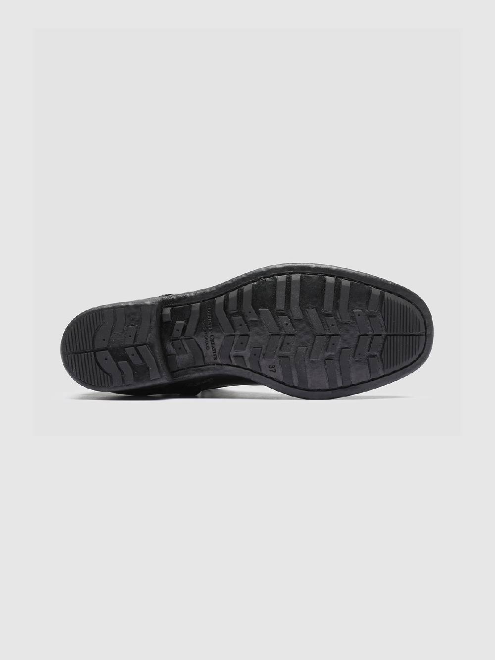 Officine Creative CALIXTE 002 Stivali in Pelle Nera con Zip Saldi Di Fabbrica