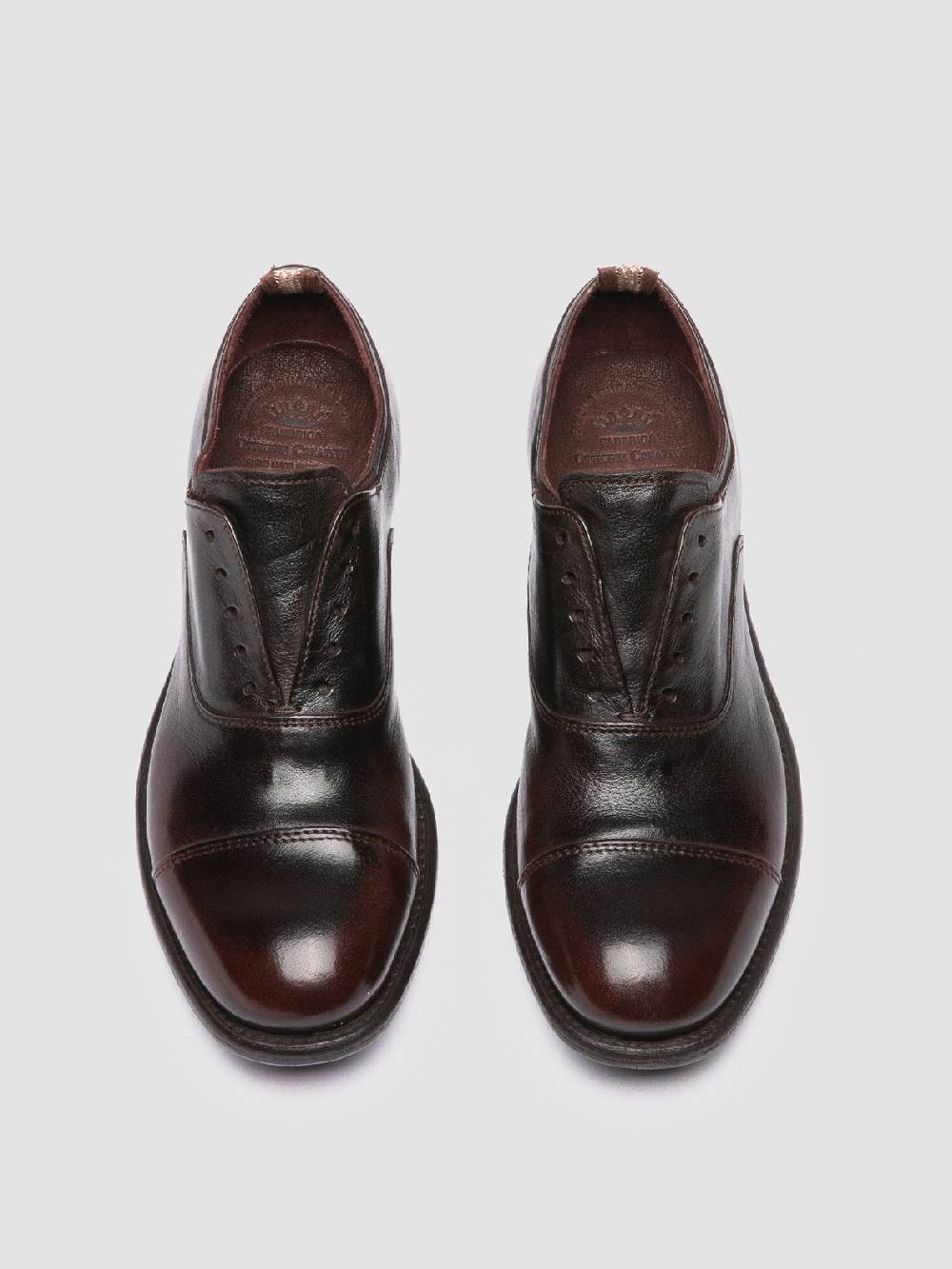 Officine Creative CALIXTE 003 Oxford in Pelle Marrone In Saldo