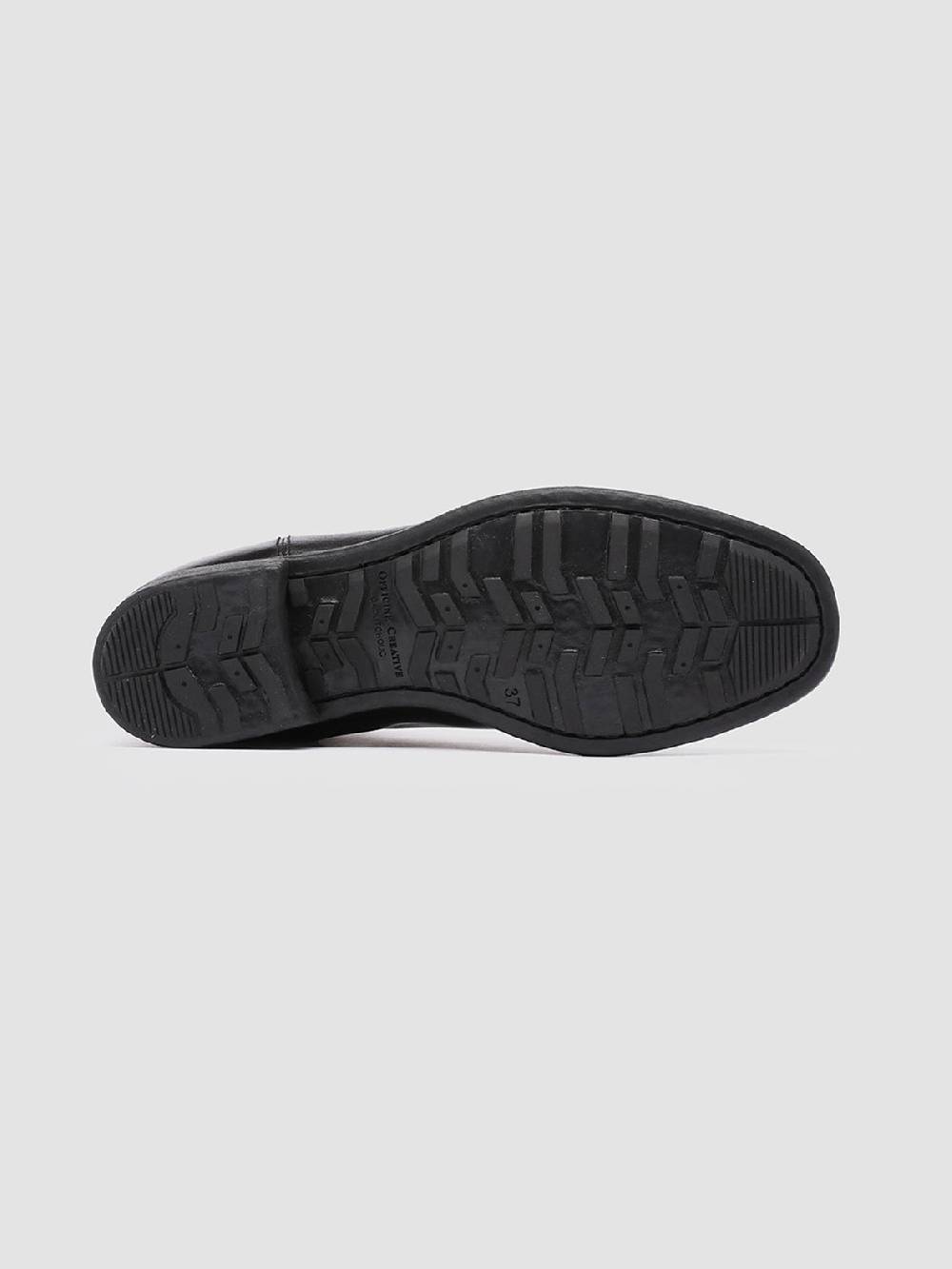 Officine Creative CALIXTE 004 Stivaletti Chelsea in Pelle Nera Nuova