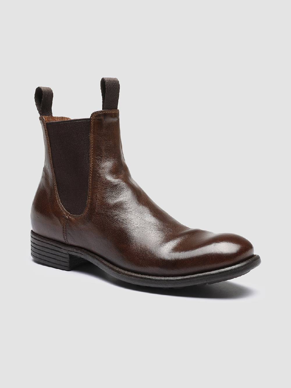 Officine Creative CALIXTE 004 Stivaletti Chelsea in Pelle Marrone Moda