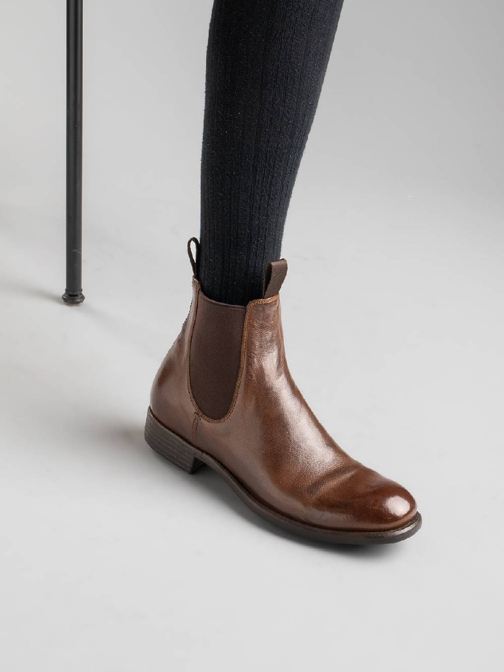 Officine Creative CALIXTE 004 Stivaletti Chelsea in Pelle Marrone Moda