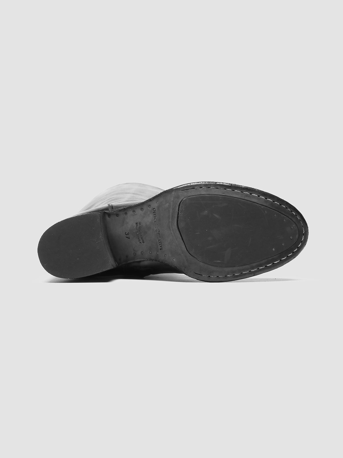 Officine Creative DENNER 116 Stivali Zip in Pelle Nera 2025