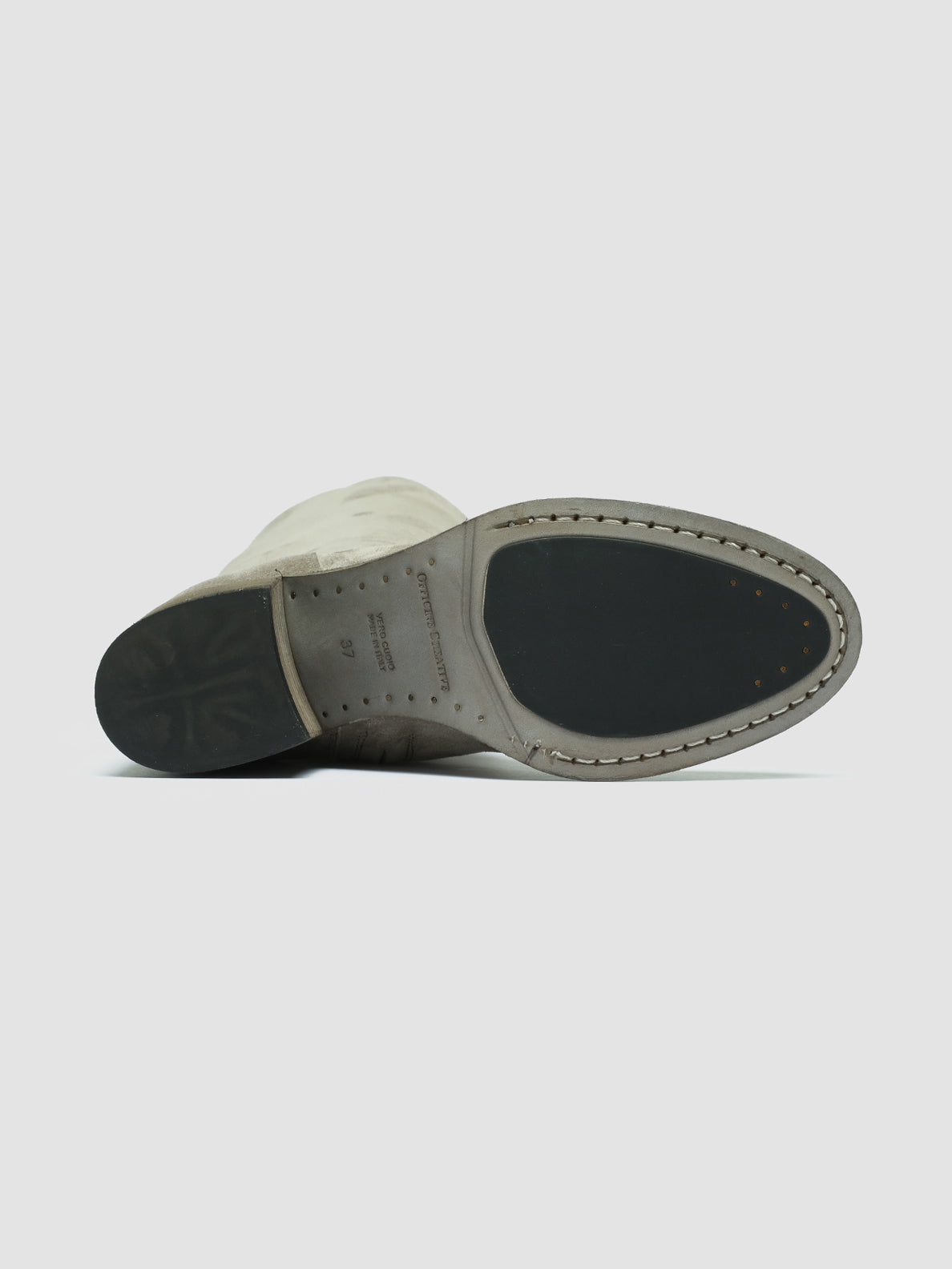 Officine Creative DENNER 116 Stivali Zip in Camoscio Grigio Italia