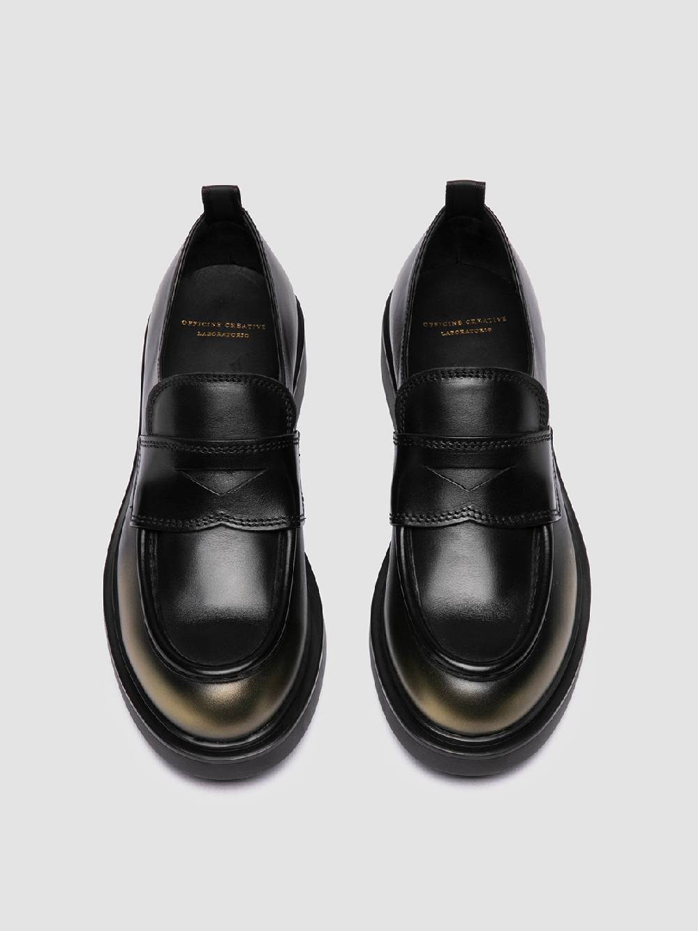 Officine Creative ENGINEER 101 Mocassini Penny in Pelle Metallizzata 2025