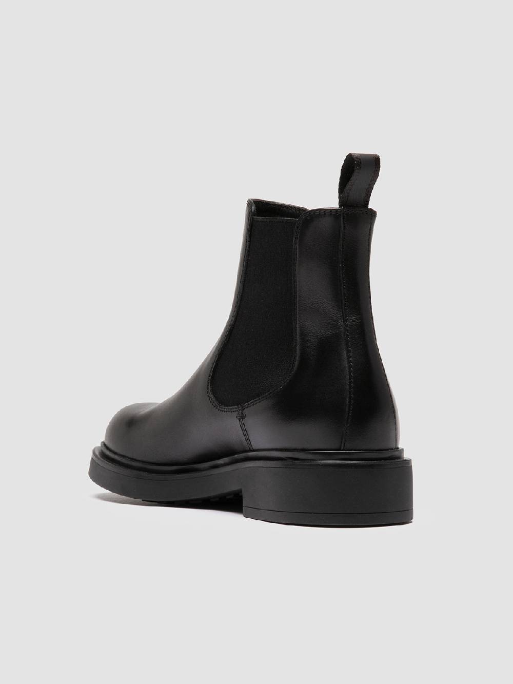 Officine Creative ENGINEER 107 Stivaletti Chelsea in Pelle Nera Nuovo