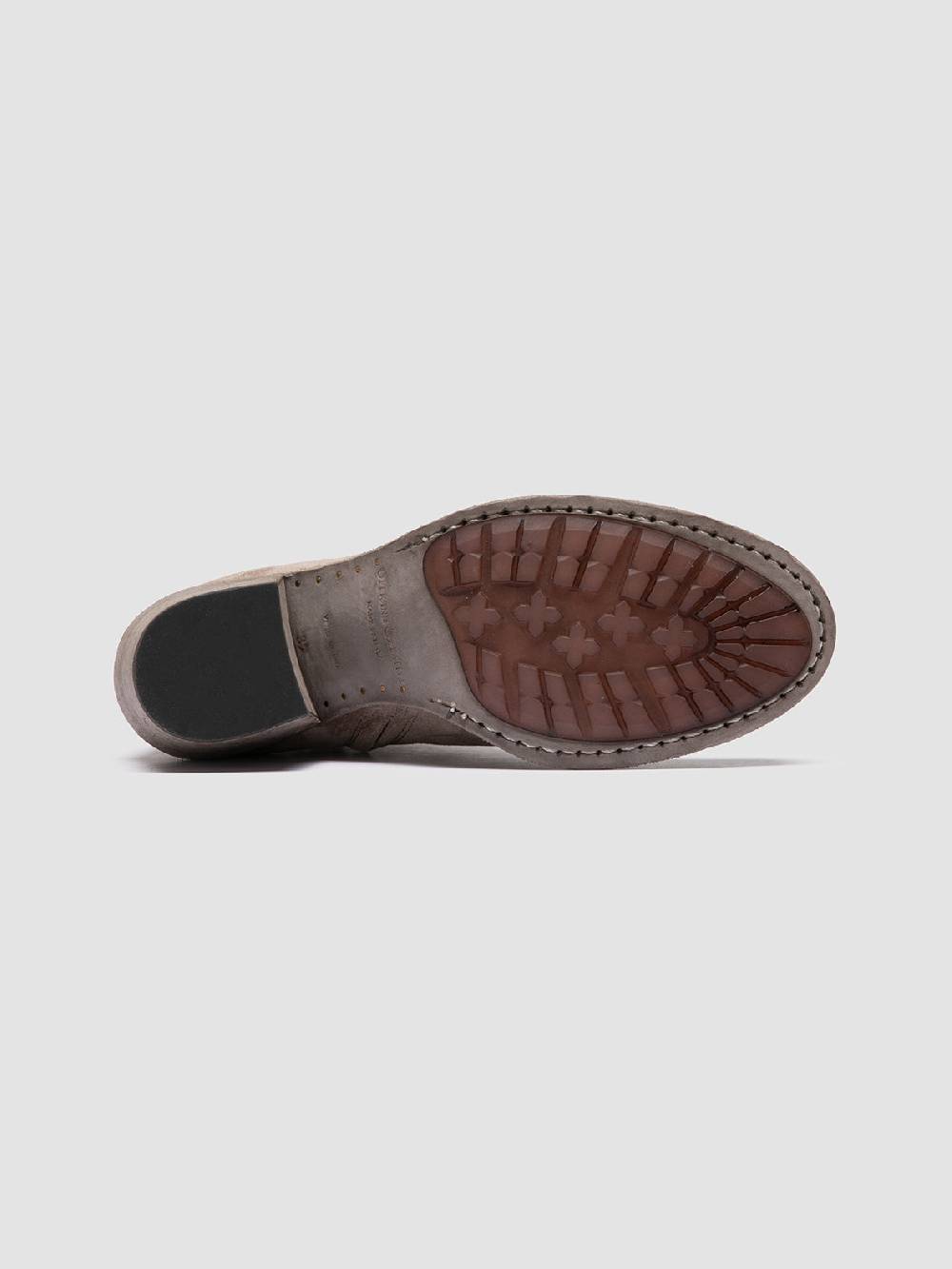 Officine Creative GODEAU 001 Stivali con Zip in Pelle Scamosciata Tortora Vendita