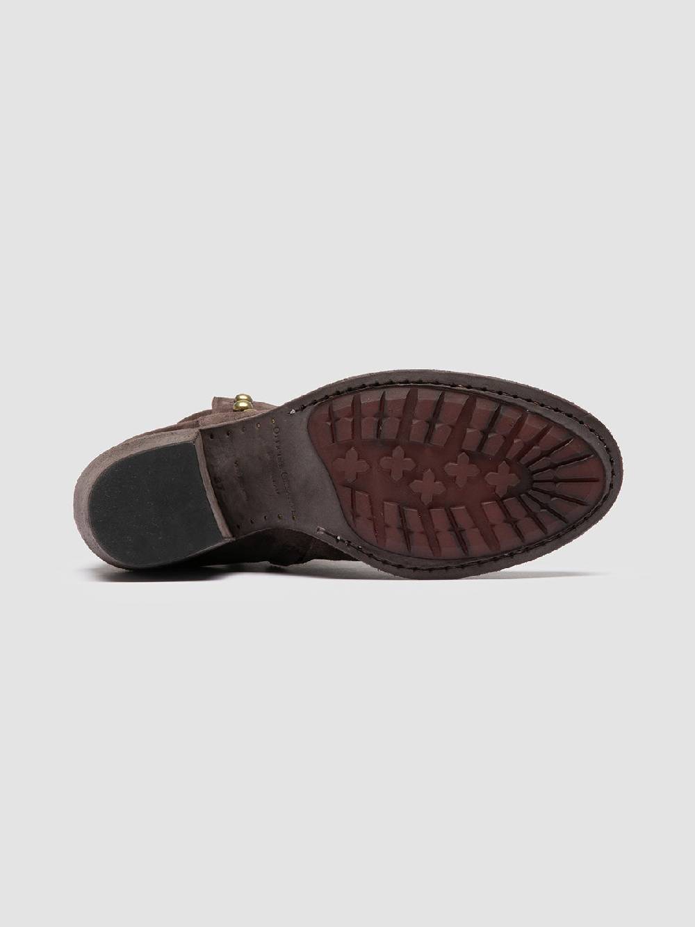 Officine Creative GODEAU 004 Stivali con Zip in Pelle Scamosciata Marrone Grande vendita
