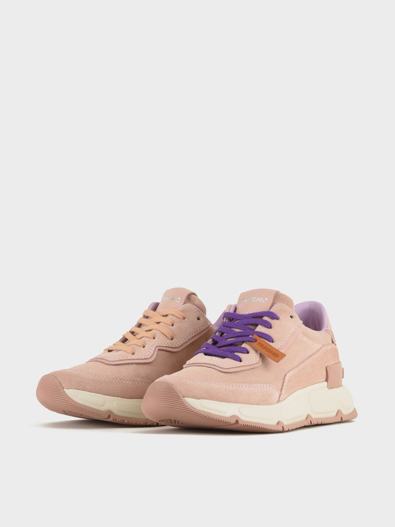 Panchic SNEAKER P06 DONNA IN SUEDE E PELLE ROSA CIPRIA Saldi Di Fabbrica