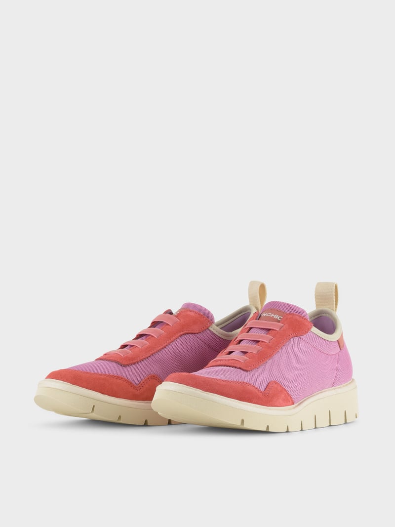 Panchic SLIP ON P05 DONNA IN MESH E SUEDE ROSA Sottocosto