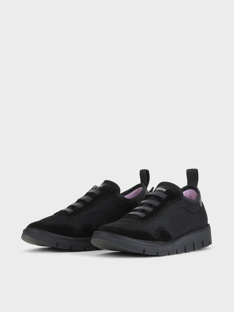 Panchic SLIP ON P05 DONNA IN MESH E SUEDE NERO Vendita