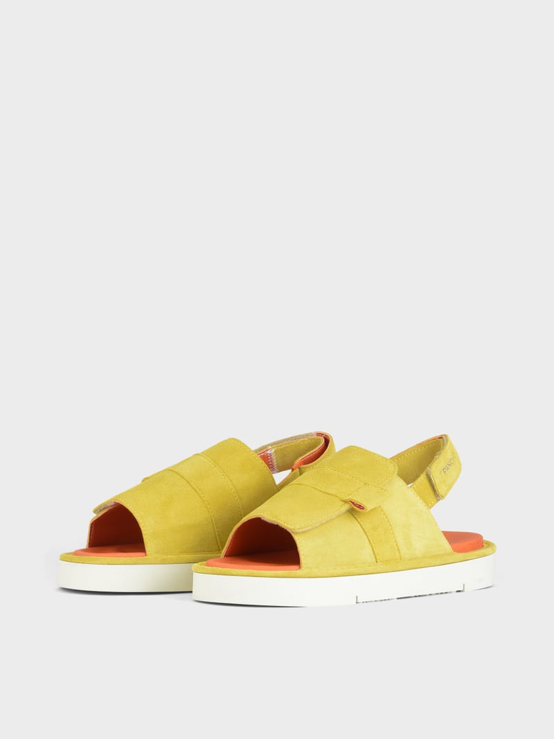Panchic SANDALO P67 UOMO IN SUEDE E MICROFIBRA GIALLO Online