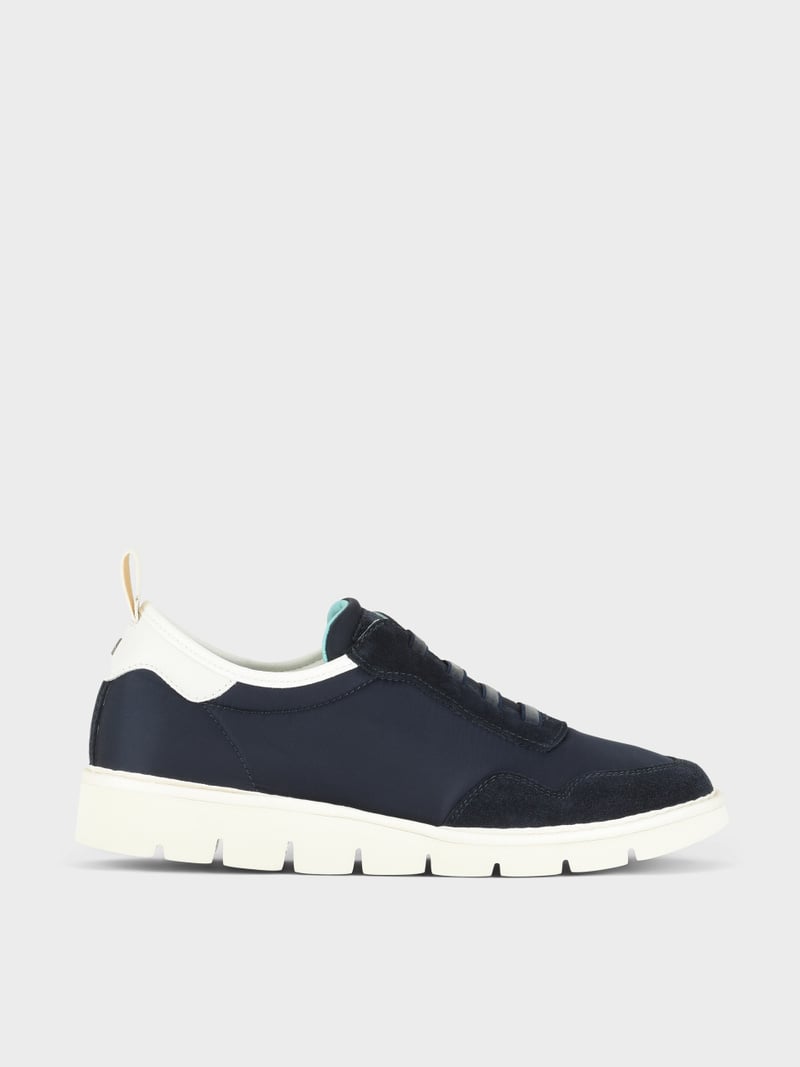 Panchic SLIP ON P05 UOMO IN NYLON E SUEDE COBALTO
