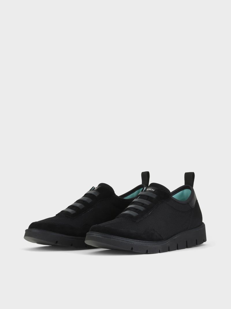 Panchic SLIP ON P05 UOMO IN MESH E SUEDE NERO Saldi Di Fabbrica