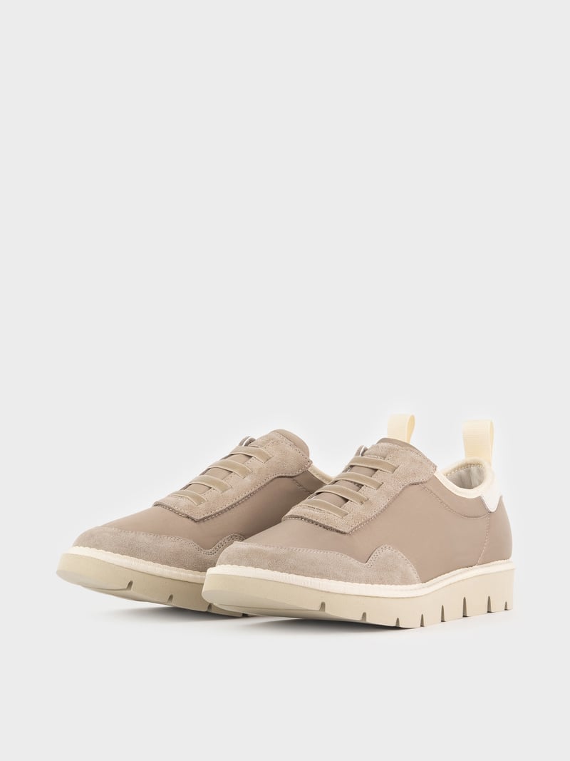 Panchic SLIP ON P05 UOMO IN NYLON E SUEDE TORTORA Shopping online
