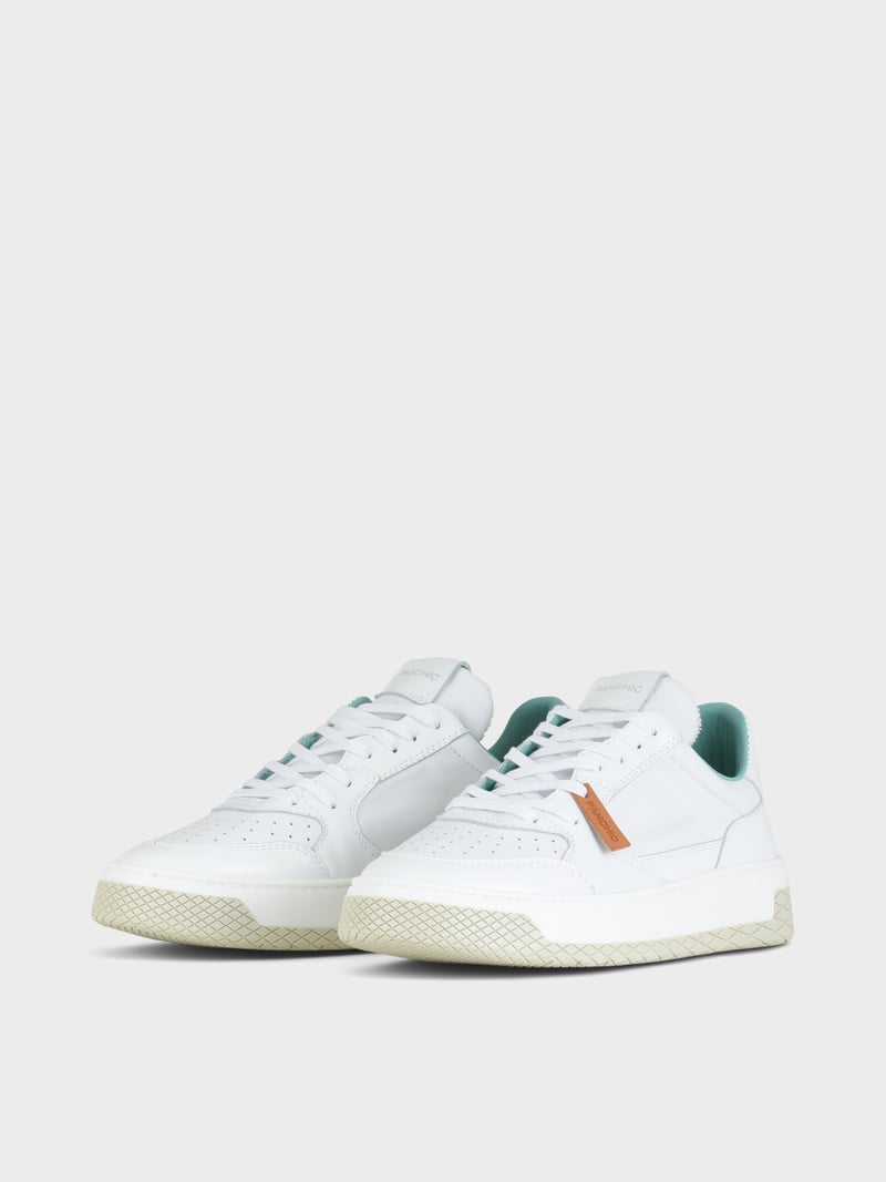 Panchic SNEAKER LOW P02 UOMO IN PELLE BIANCO In Saldo