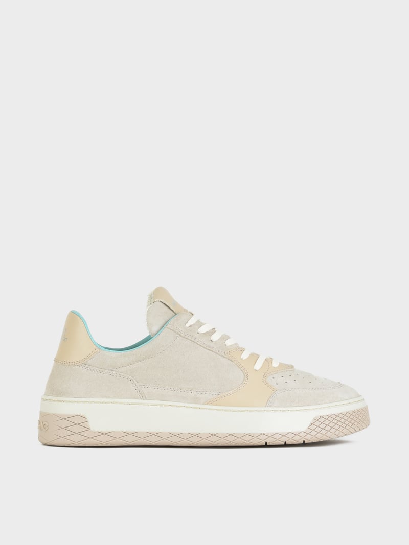 Panchic SNEAKER LOW P02 UOMO IN SUEDE E PELLE NEBBIA