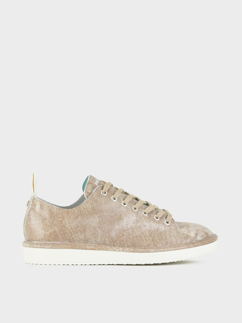 Panchic SCARPA ALLACCIATA P01 UOMO IN PELLE CON FINISH AVIATOR NOCE