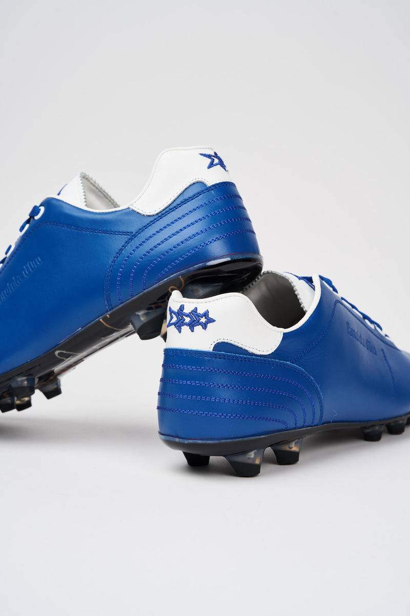 Pantofola Doro Scarpe da calcio in pelle Lazzarini x GLASGOW RANGERS Vendita Calda