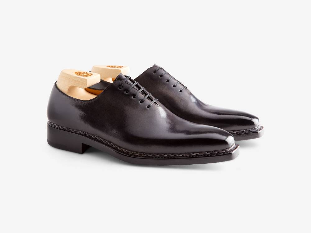 Paolo Sartori Art. 680 Oxford un pezzo in pelle Anticata Grigio In Saldo