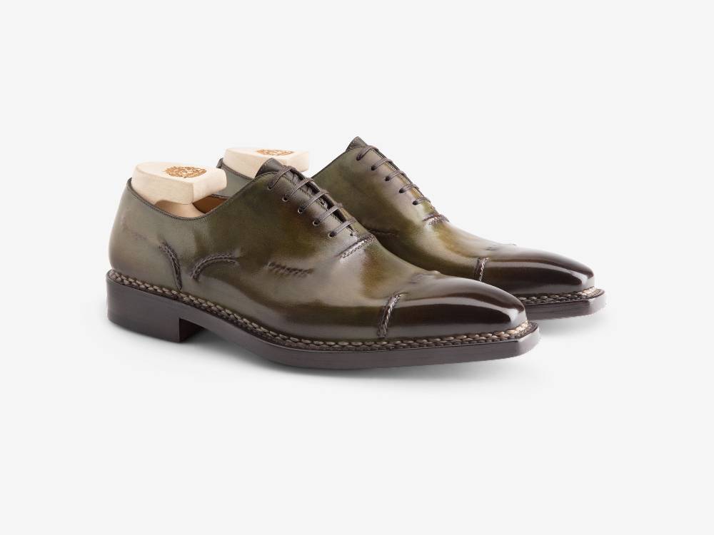 Paolo Sartori ART. 589 Oxford in pelle Anticata Bosco Moda