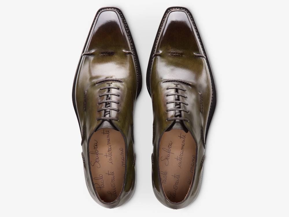 Paolo Sartori ART. 589 Oxford in pelle Anticata Bosco Moda