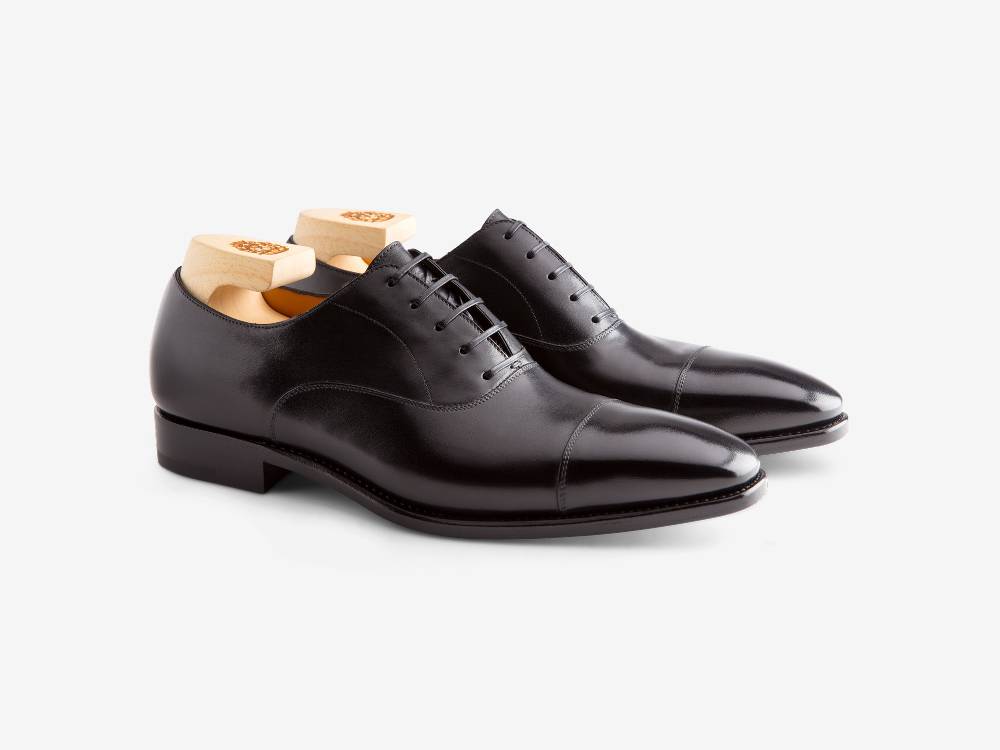Paolo Sartori Art. 576 Oxford in pelle Anticata Nera Italy