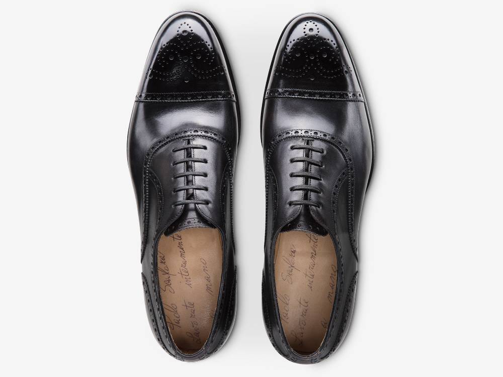Paolo Sartori Art. 06 Oxford in pelle Atinticata Nera 2025