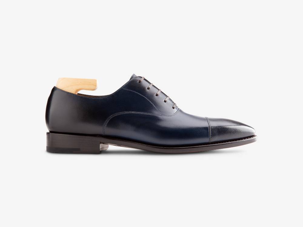 Paolo Sartori Art. 576 Oxford in pelle Anticata Oceano