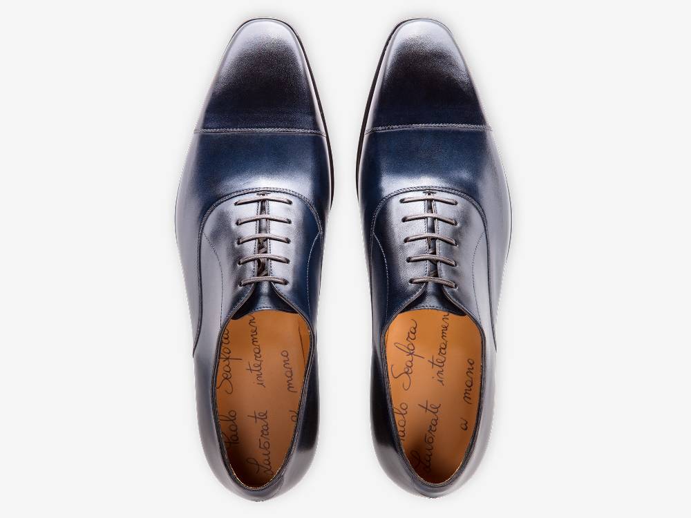 Paolo Sartori Art. 576 Oxford in pelle Anticata Oceano Spedizione Gratuita