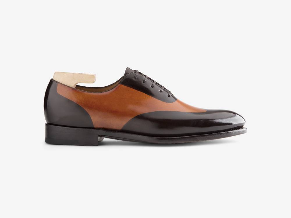 Paolo Sartori ART. 658 Oxford in pelle Dipinta a Mano Cognac e Vietri