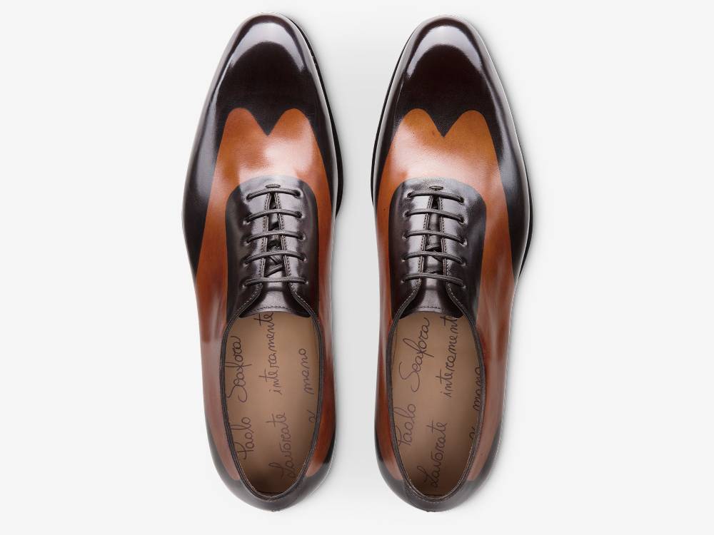 Paolo Sartori ART. 658 Oxford in pelle Dipinta a Mano Cognac e Vietri Acquista Ora