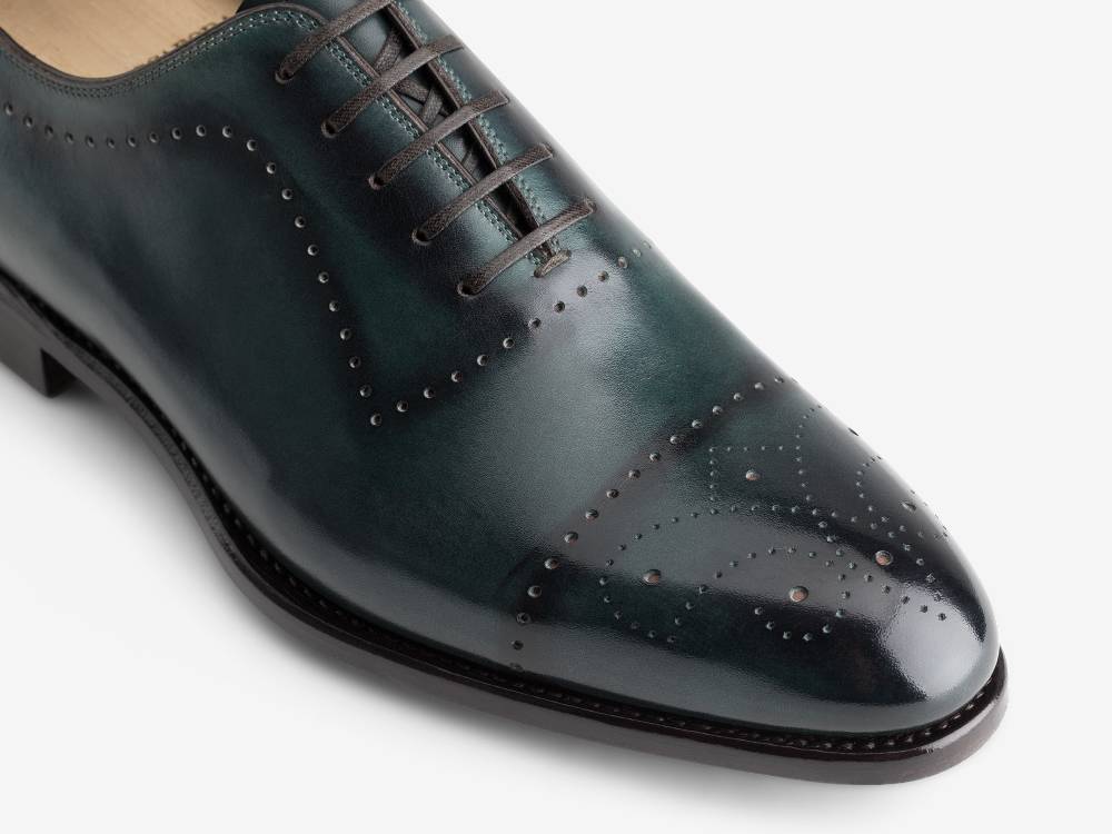 Paolo Sartori ART. 632 Oxford in pelle Anticata Turquoise Affare Del Giorno