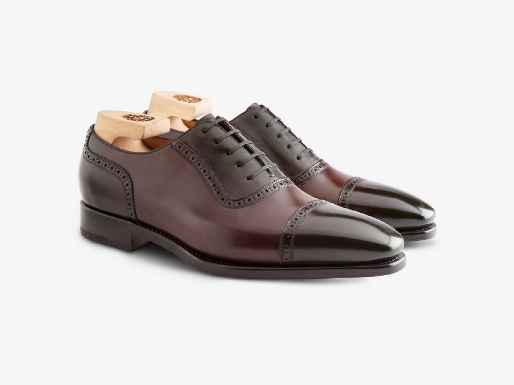 Paolo Sartori Art. 770 Oxford in Antiqued Montella Leather Prezzo Ridotto