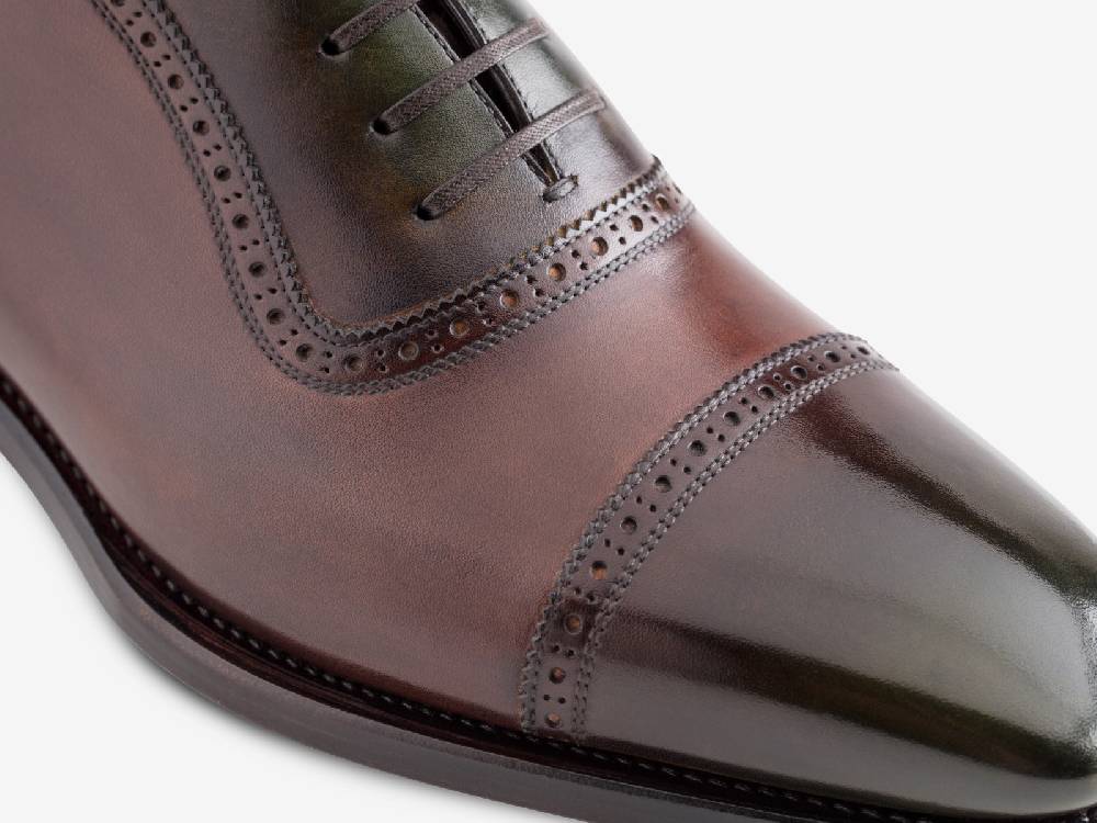 Paolo Sartori Art. 770 Oxford in Antiqued Montella Leather Prezzo Ridotto