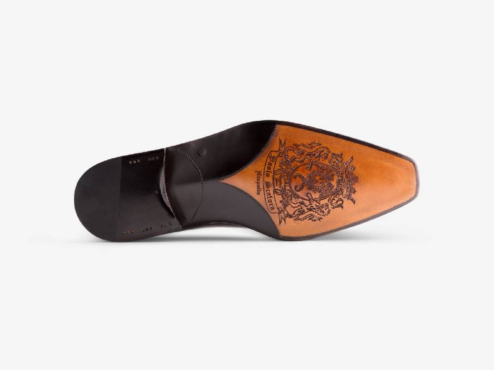Paolo Sartori Art. 792 Oxford in Antiqued Verdegris Leather Convenienza