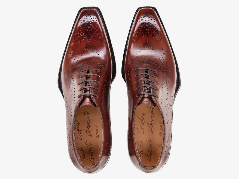 Paolo Sartori Art. 768 Oxford in Antiqued Positano Leather Novità