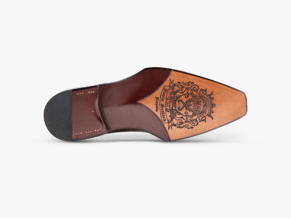Paolo Sartori Art. 768 Oxford in Antiqued Positano Leather Novità
