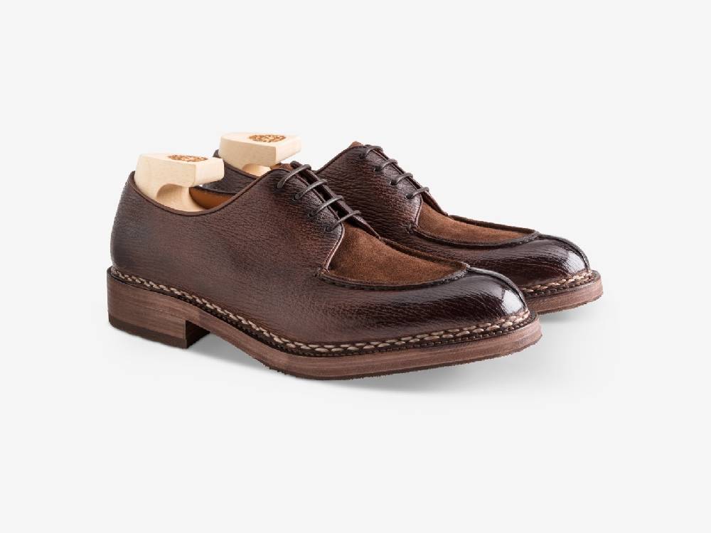 Paolo Sartori Art. 797 Derby in Montella Shark and Suede Leather Saldi