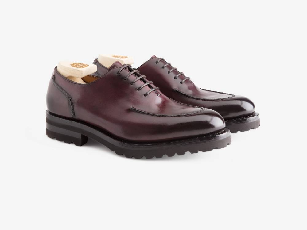 Paolo Sartori Art.666 Oxford in pelle Anticata Bordeaux Offerte