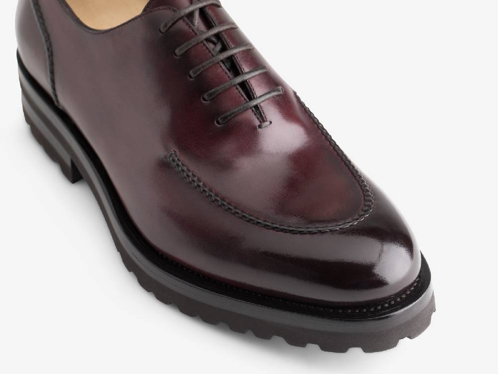 Paolo Sartori Art.666 Oxford in pelle Anticata Bordeaux Offerte