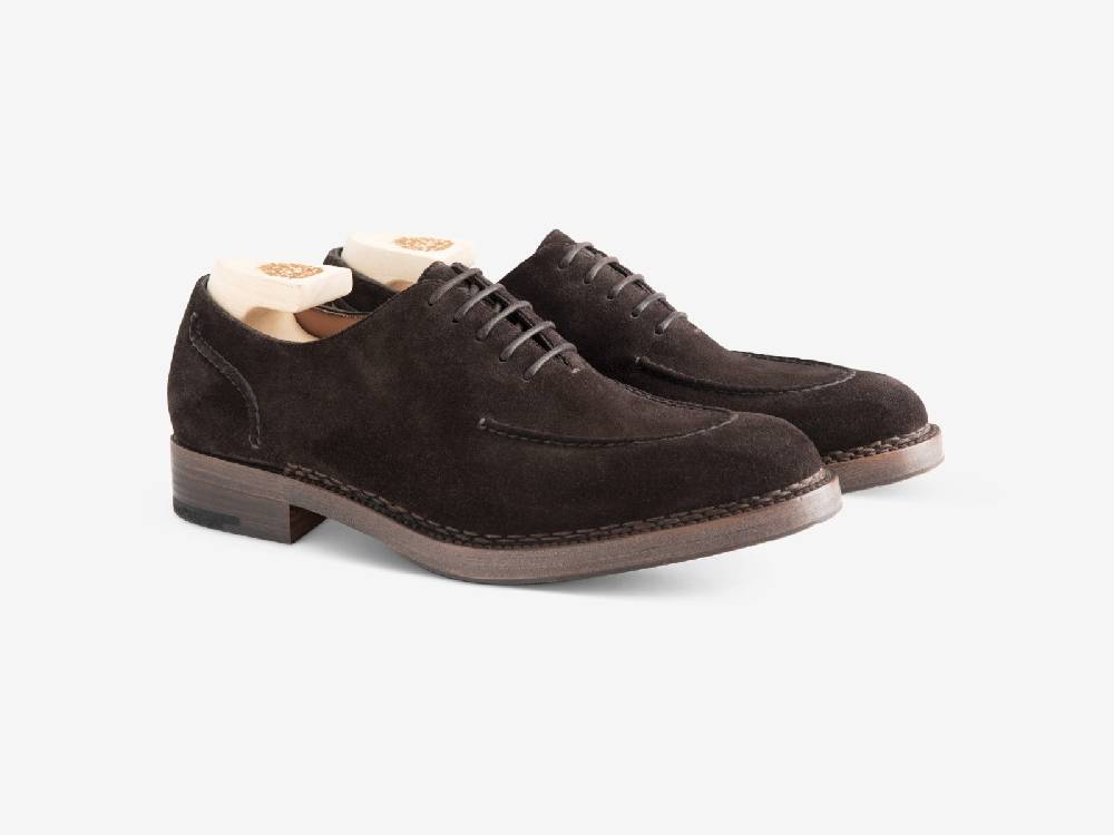 Paolo Sartori Art.666 Oxford in Camoscio Dark Brown Hotsell