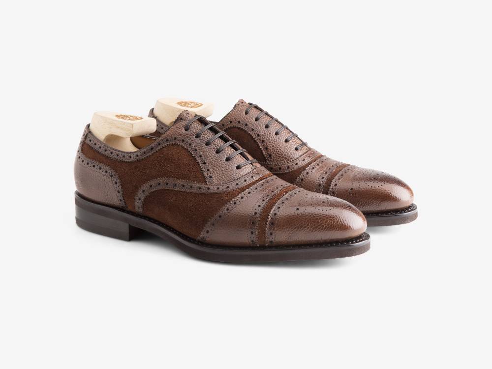 Paolo Sartori Art.626 Oxford in Camoscio Marrone Vendita Economica