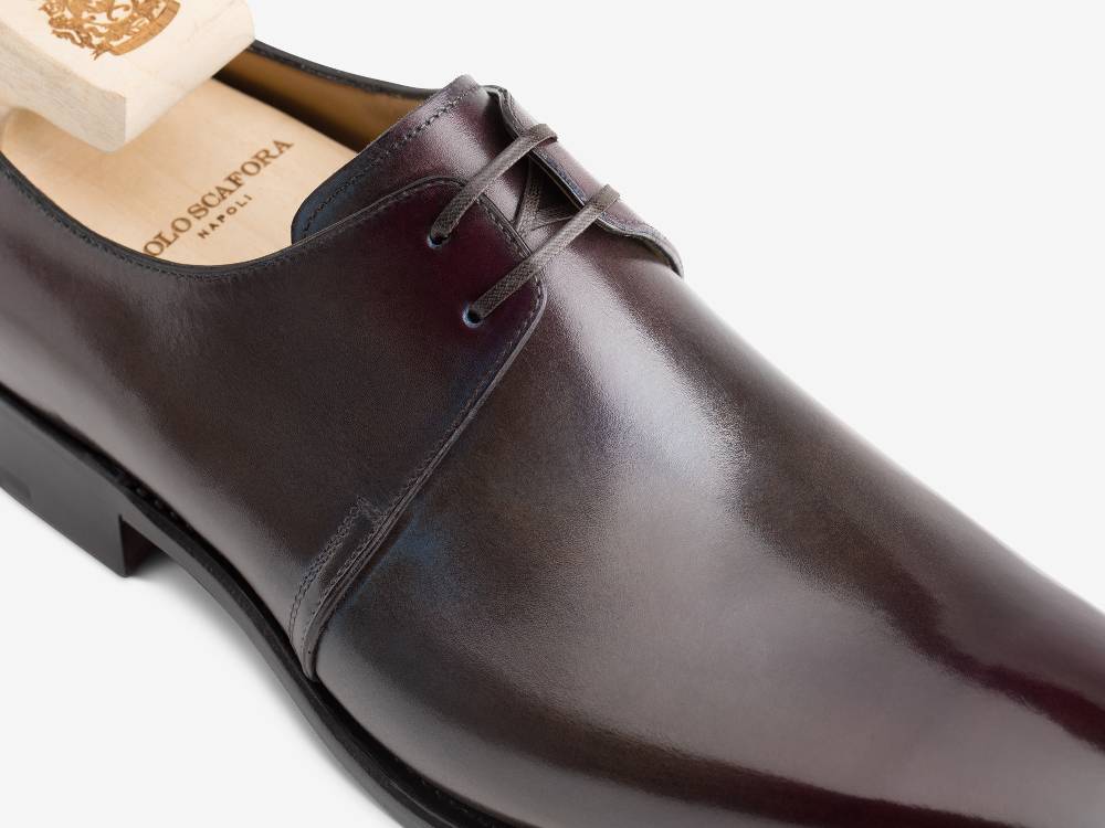 Paolo Sartori Art. 504 Derby in pelle Anticata Capri Saldi Di Fabbrica