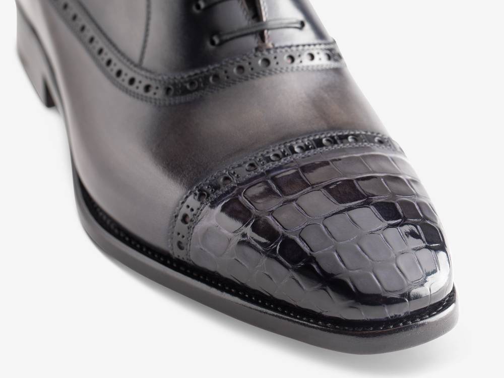 Paolo Sartori Art. 695 Oxford in pelle Anticata Grigio In Saldo