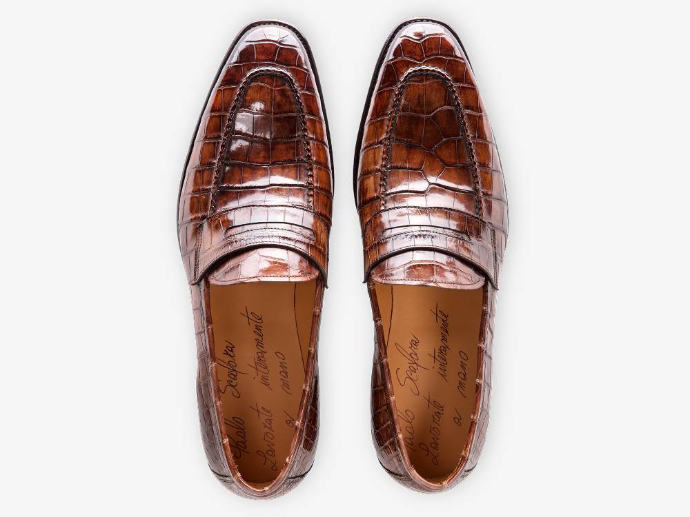 Paolo Sartori Art. 539 Mocassino in pelle Anticata Montella Moda